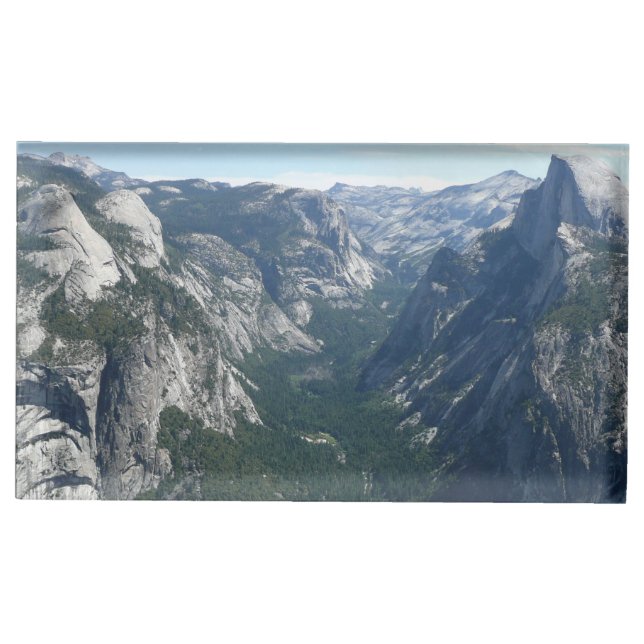 View from Glacier Point in Yosemite National Park Place Card Holder (Front)