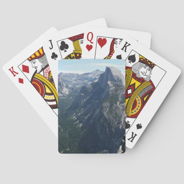 View from Glacier Point in Yosemite National Park Poker Cards (Back)