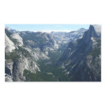 View from Glacier Point in Yosemite National Park Rectangular Sticker