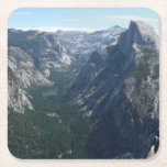 View from Glacier Point in Yosemite National Park Square Paper Coaster