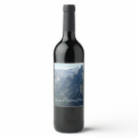 View from Glacier Point in Yosemite National Park Wine Label