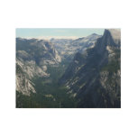 View from Glacier Point in Yosemite National Park Wood Poster