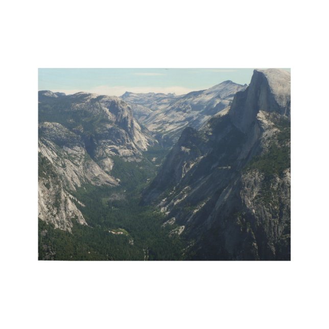 View from Glacier Point in Yosemite National Park Wood Poster (Front)