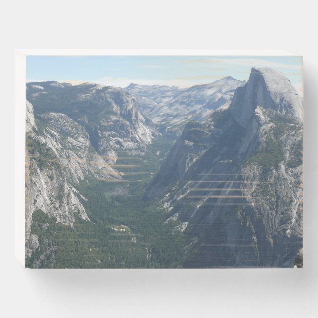 View from Glacier Point in Yosemite National Park Wooden Box Sign (Front Horizontal)