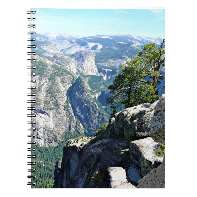 View from Glacier Point, Yosemite, CA Notebook (Front)