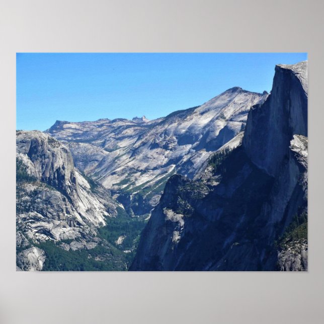 View from Glacier Point, Yosemite, CA Poster (Front)