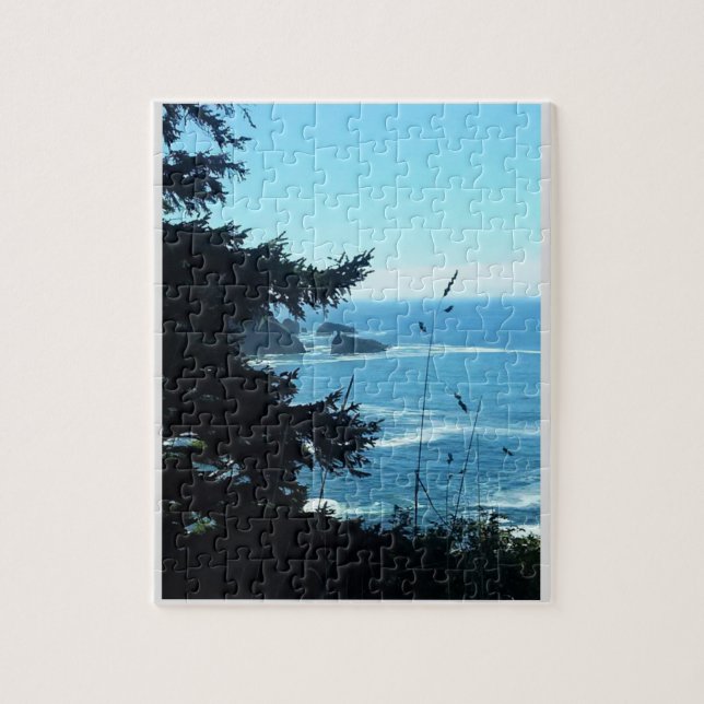 View from Hart's Cove, Oregon Coast Jigsaw Puzzle (Vertical)