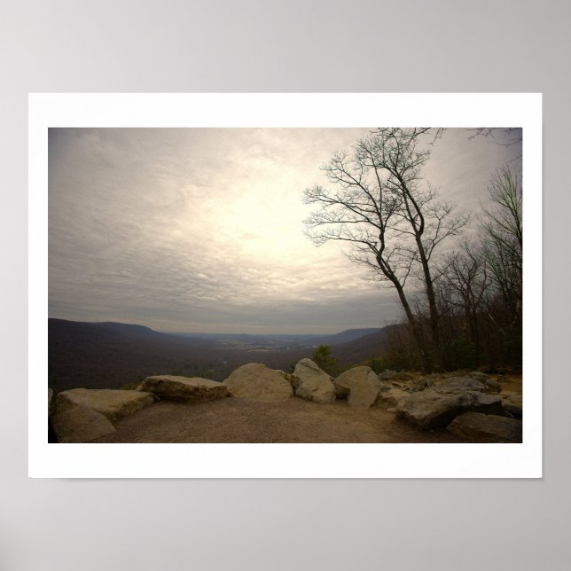 View from Hawk Mountain Poster (Front)