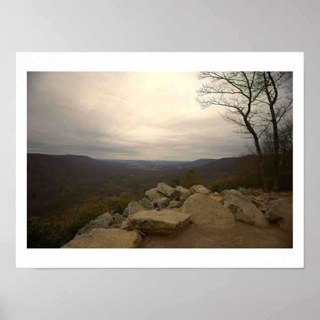 View from Hawk Mountain Poster (Front)