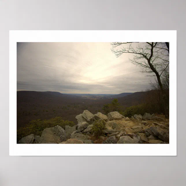 View from Hawk Mountain Poster | Zazzle