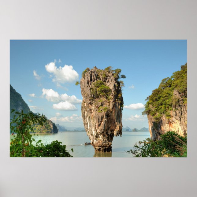 View from hill of Ko Tapu Island in Thailand Poster (Front)