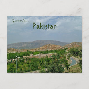 View From Jaulian Monastery Pakistan Postcard