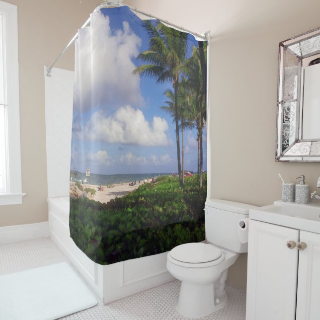 View from Jupiter Inlet Shower Curtain (In Situ)