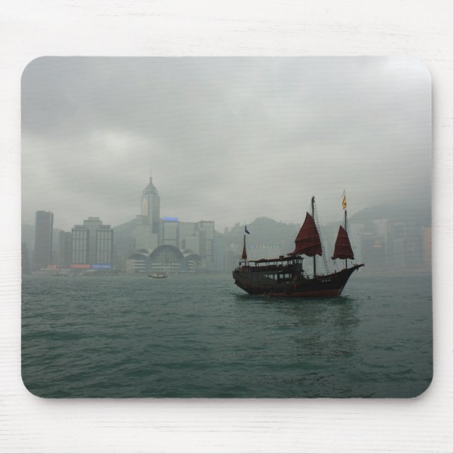 View from Kowloon toward Wan Chai, Hong Kong Mouse Pad (Front)