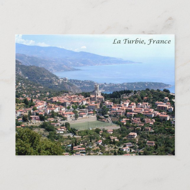 View from La Turbie, France Postcard (Front)