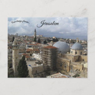 View From Lutheran Church of Redeemer Jerusalem Postcard