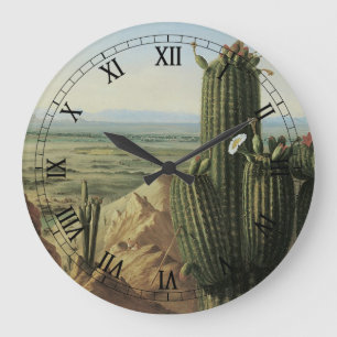 View from Maricopa Mountain Near Rio Gila by Pratt Large Clock
