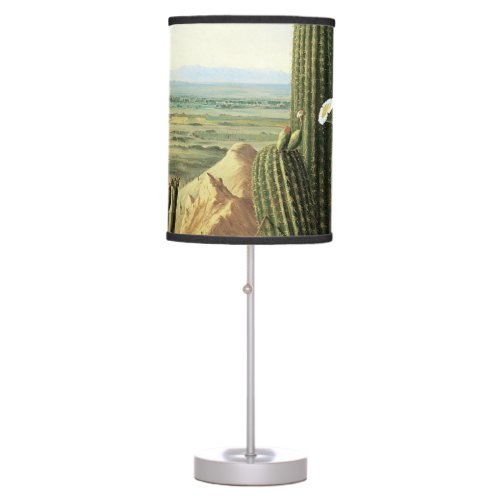 View from Maricopa Mountain Near the River Gila Table Lamp