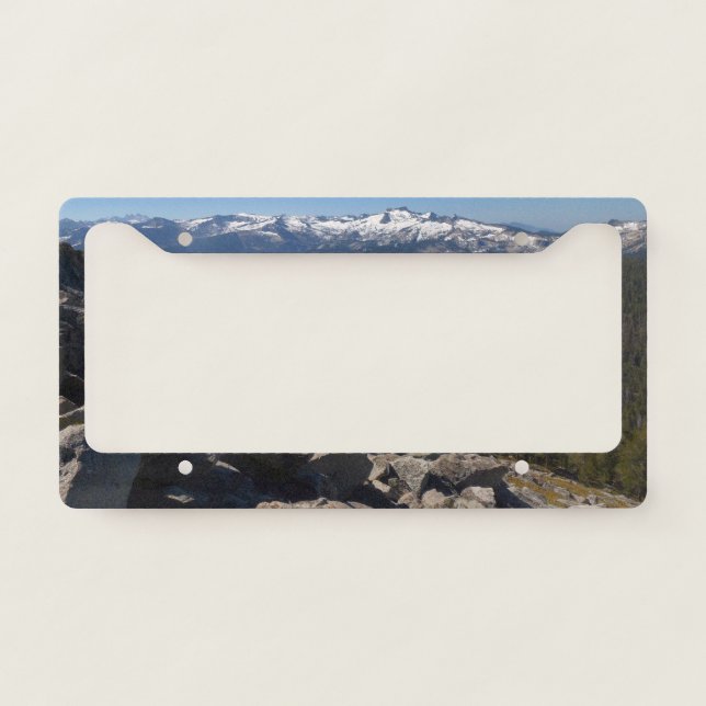 View from Mitchell Peak at Sequoia National Park License Plate Frame (Front)