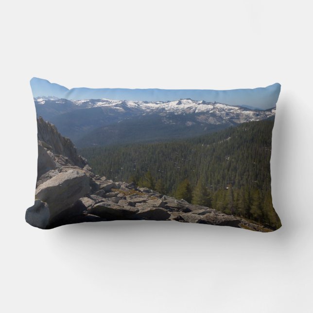 View from Mitchell Peak at Sequoia National Park Lumbar Pillow (Front)