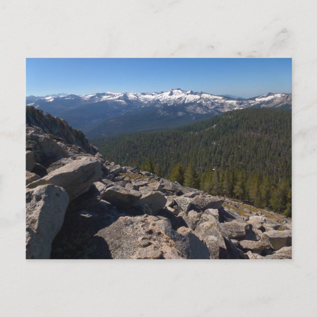 View from Mitchell Peak at Sequoia National Park Postcard (Front)
