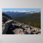View from Mitchell Peak at Sequoia National Park Poster