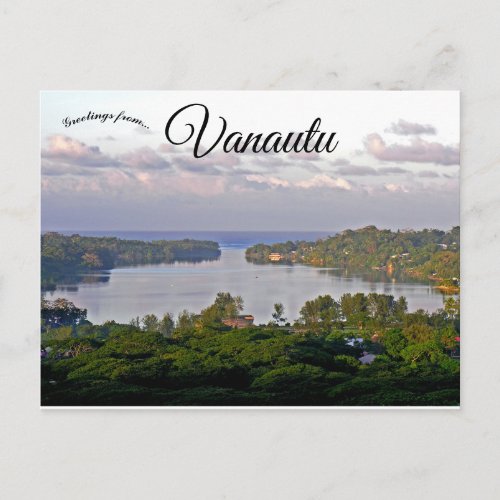 View from Montmartre Port Vila Vanuatu Postcard