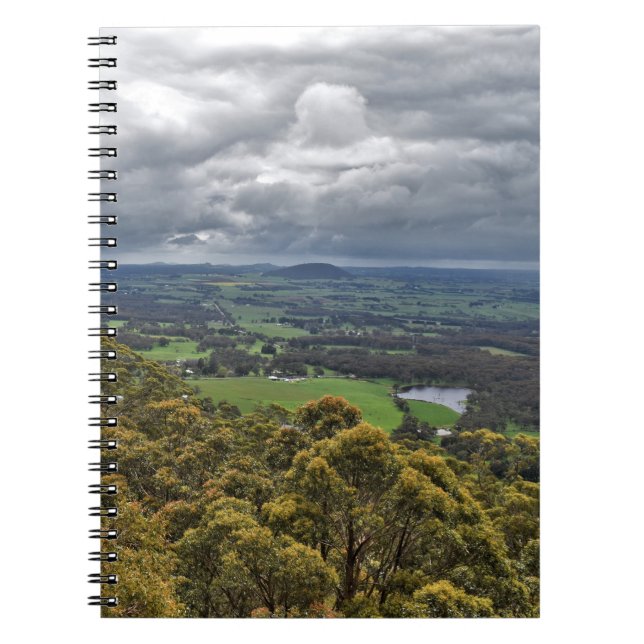View from Mount Buninyong Spiral Notebook (Front)