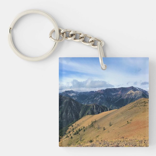 View from Mount Howard Summit, OR Keychain (Front)