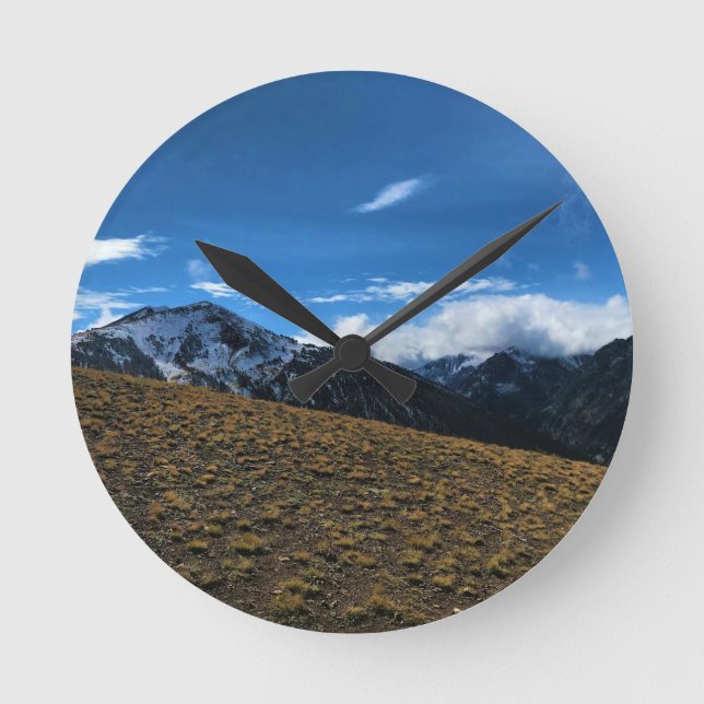 View from Mount Howard Summit, OR Round Clock (Front)