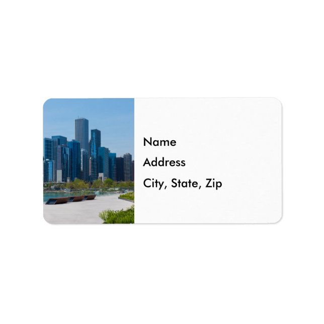 View From Navy Pier Address Labels (Front)