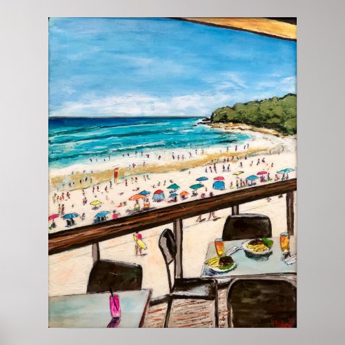 View from Noosa Surf Club  Poster