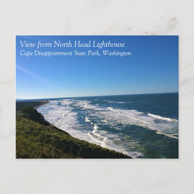 View from North Head Lighthouse, Washington Postcard (Front)