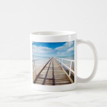 View From Pier Over Sea Coffee Mug by beachcafe at Zazzle