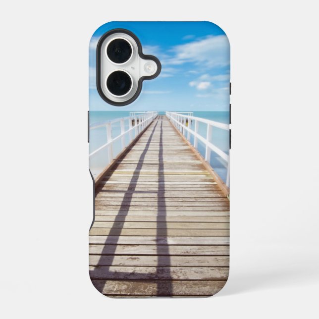 View from Pier Over Sea Iphone Case (Back)