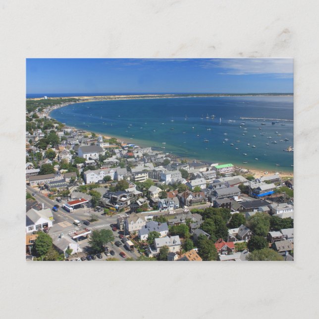 View from Pilgrim Monument Cape Cod Postcard (Front)