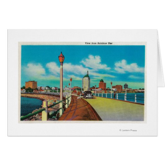 View From Rainbow Pier, Long Beach Cards (Front Horizontal)