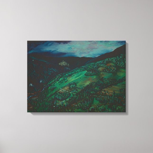 View from San Chirico, Italy Canvas Print (Front)