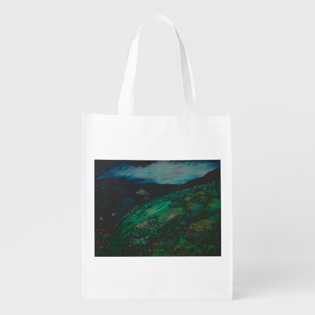 View from San Chirico, Italy Grocery Bag (Front)