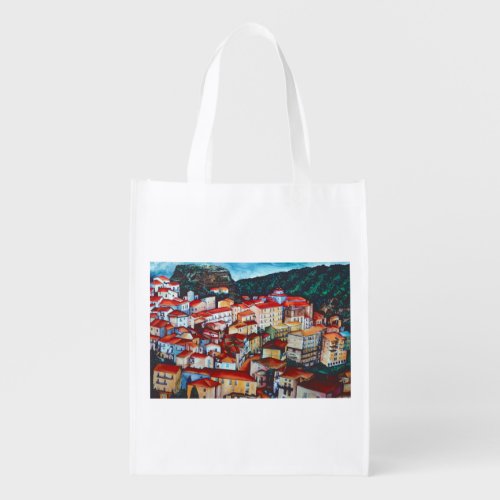 View from San Chirico Italy Grocery Bag