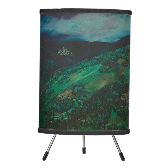 View from San Chirico, Italy Tripod Lamp (Front)