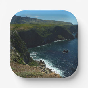 View from Santa Cruz Island in Channel Islands Paper Plates