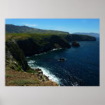 View from Santa Cruz Island in Channel Islands Poster
