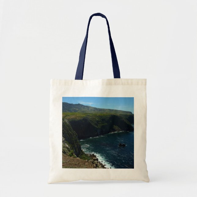 View from Santa Cruz Island in Channel Islands Tote Bag (Front)