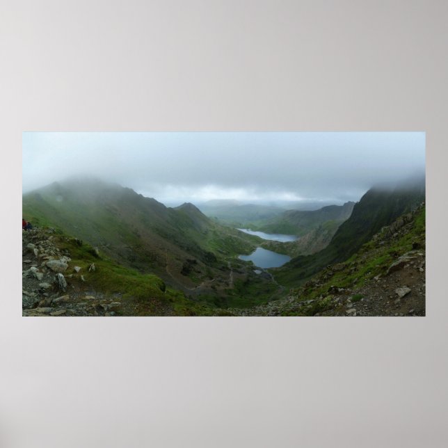 View from Snowdon - Panorama Poster (Front)
