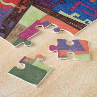 "View from spaceship" Abstract Art Jigsaw Puzzle