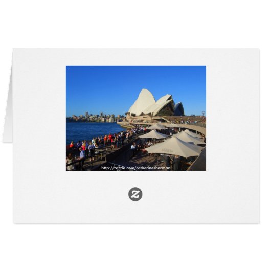 View From Sydney Tower Card (Back Horizontal)