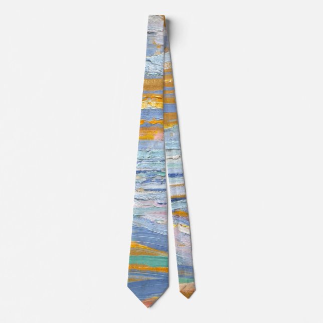 View from the Dunes with beach - Piet Mondrian - Neck Tie (Front)