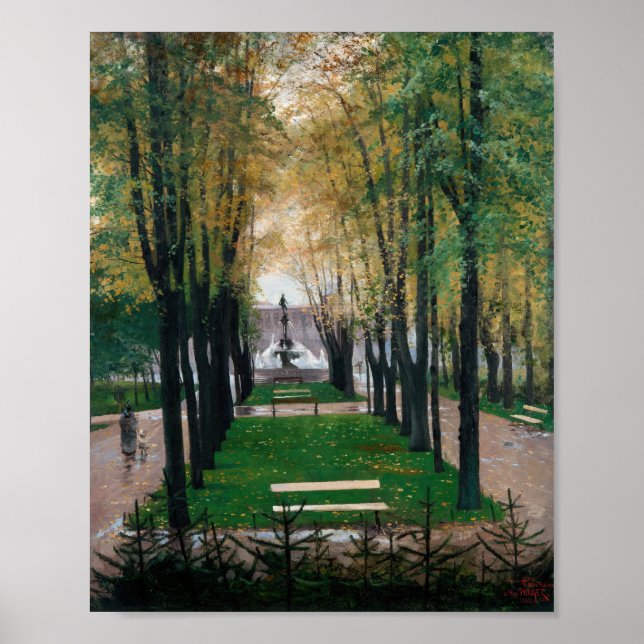 View from the Fürstenberg Gallery | Hugo Birger Poster (Front)