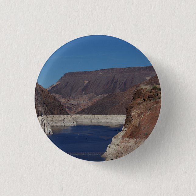 View from the Hoover Dam 2016. Pinback Button (Front)